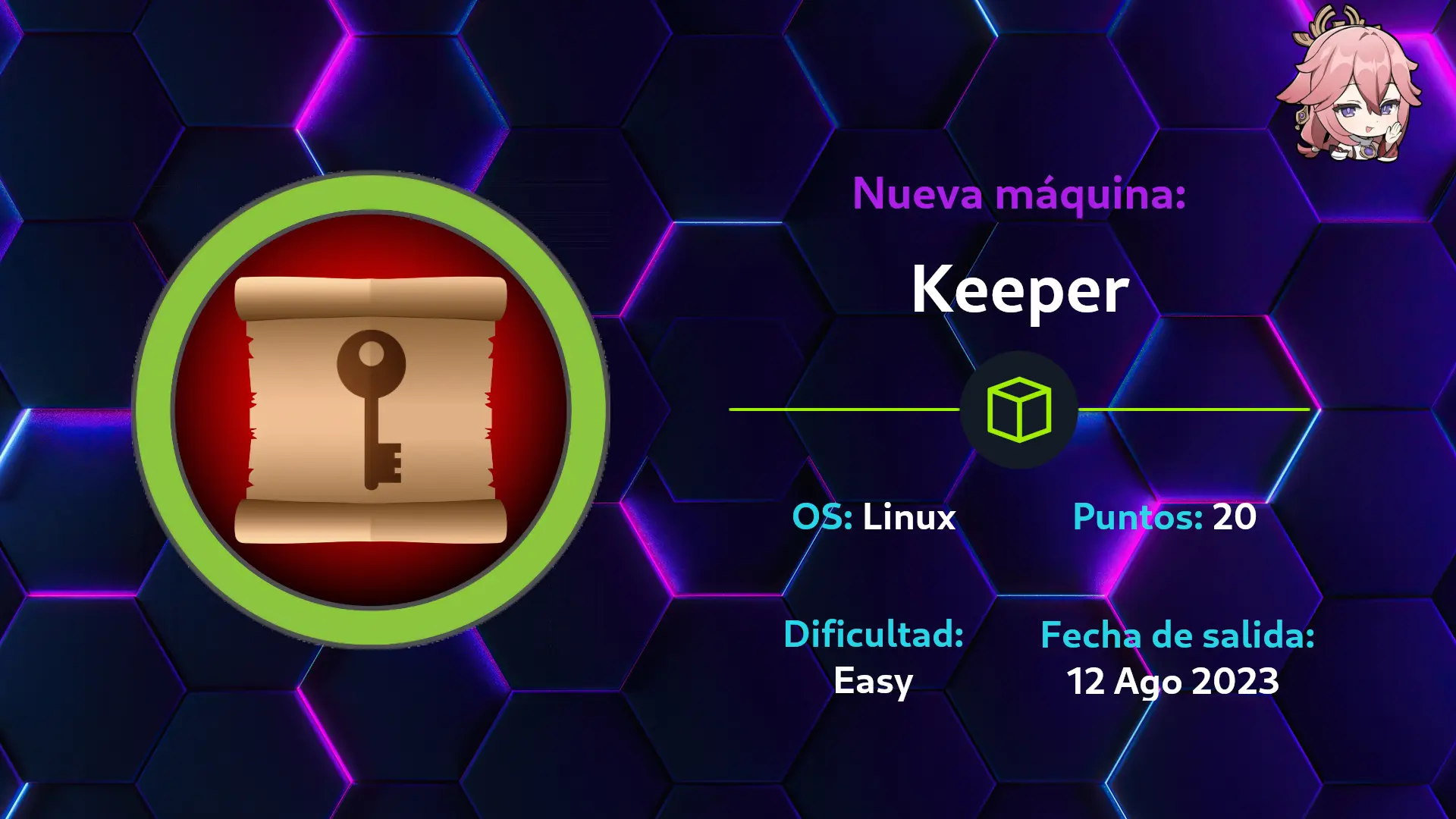 Información de la máquina.